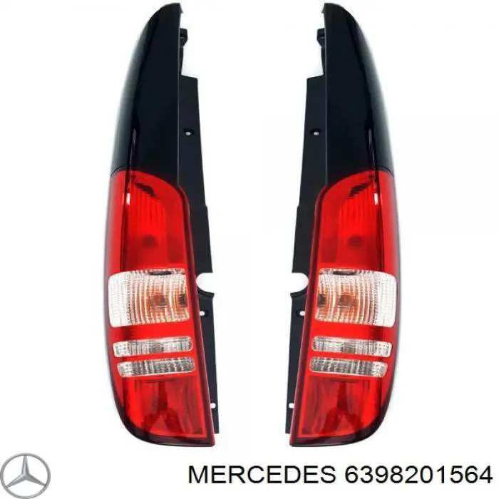 Фонарь задний правый Mercedes 6398201564 цена, от 63.35 USD