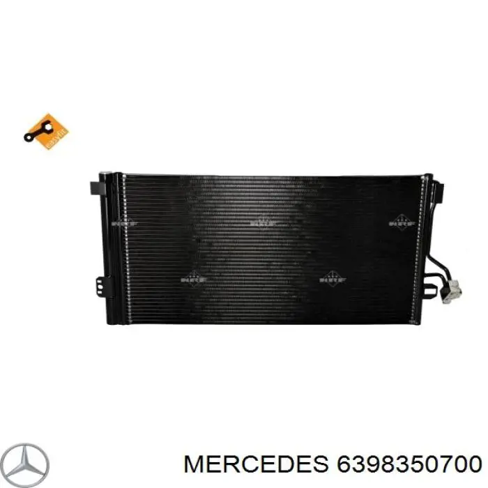 Конденсатор кондиционера Mercedes 6398350700 цена, от 76.52 USD