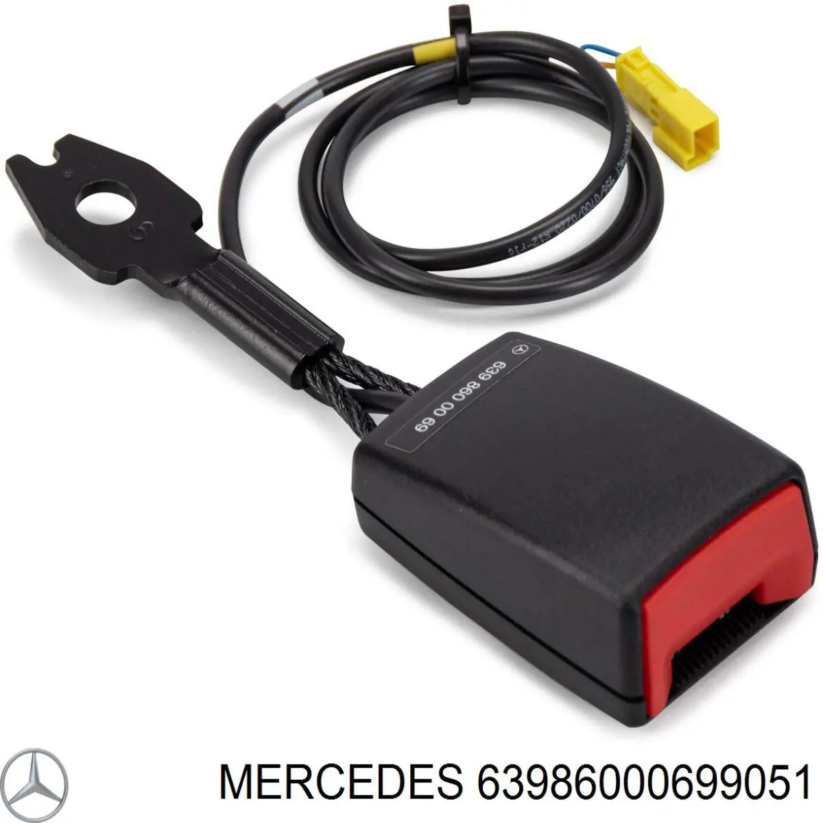 Рычаг фиксации ремня безопасности, левый на Mercedes Viano (W639)
