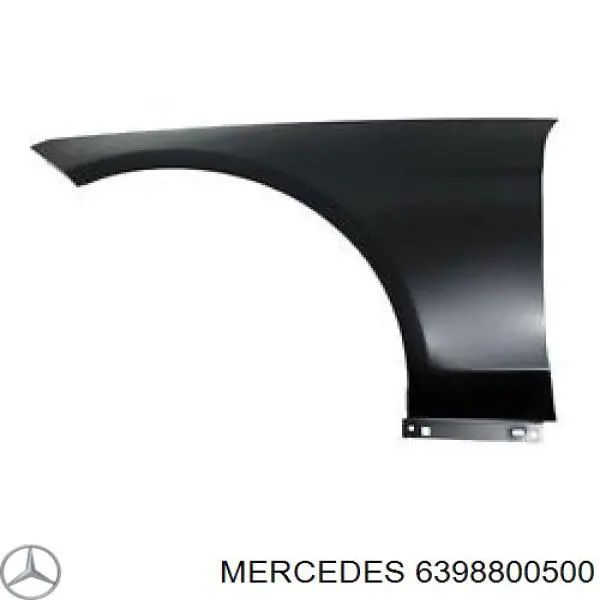 Купить 6398800500 Mercedes Крыло переднее правое