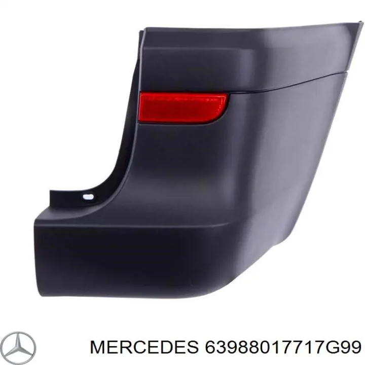 Бампер задний, правая часть 63988017717G99 Mercedes