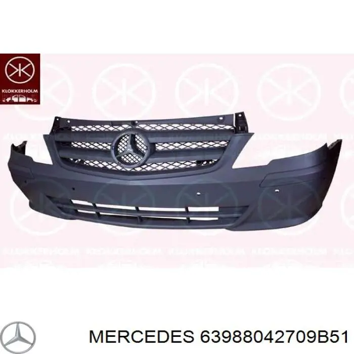 Купить 6398800170 Mercedes Буфер (бампер) передний