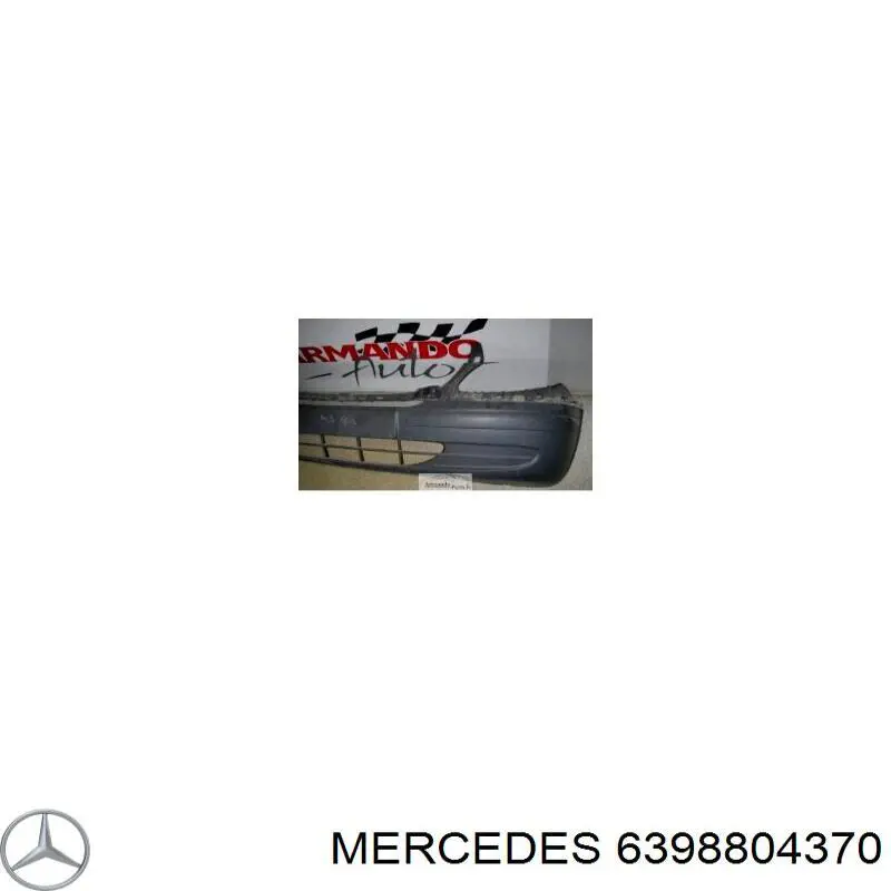 6398804370 Mercedes передний бампер