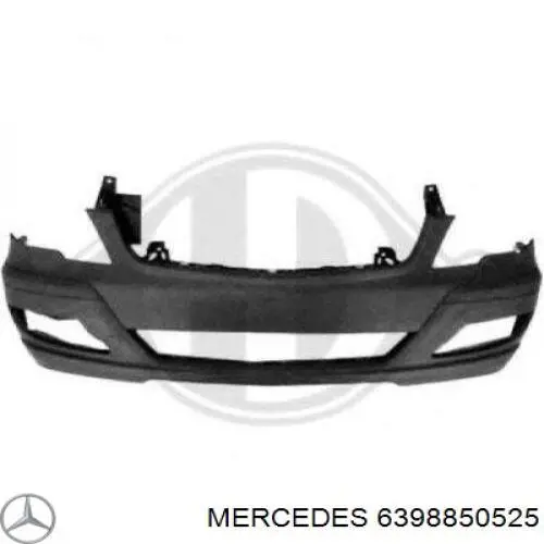 Передний бампер 6398850525 Mercedes