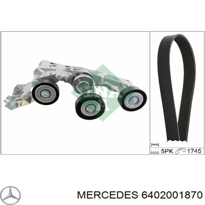 6402001870 Mercedes Натяжитель клинового ремня