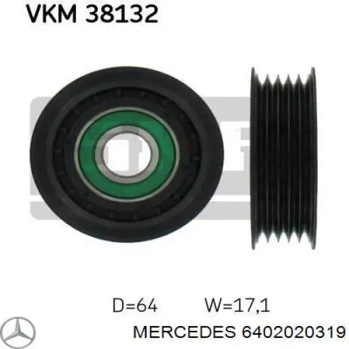 Купить 6402020319 Mercedes Паразитный ролик