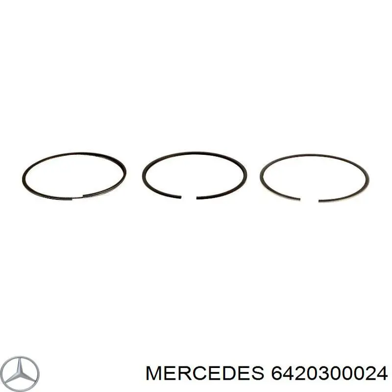 6420300024 Mercedes кольца поршневые на 1 цилиндр, std.