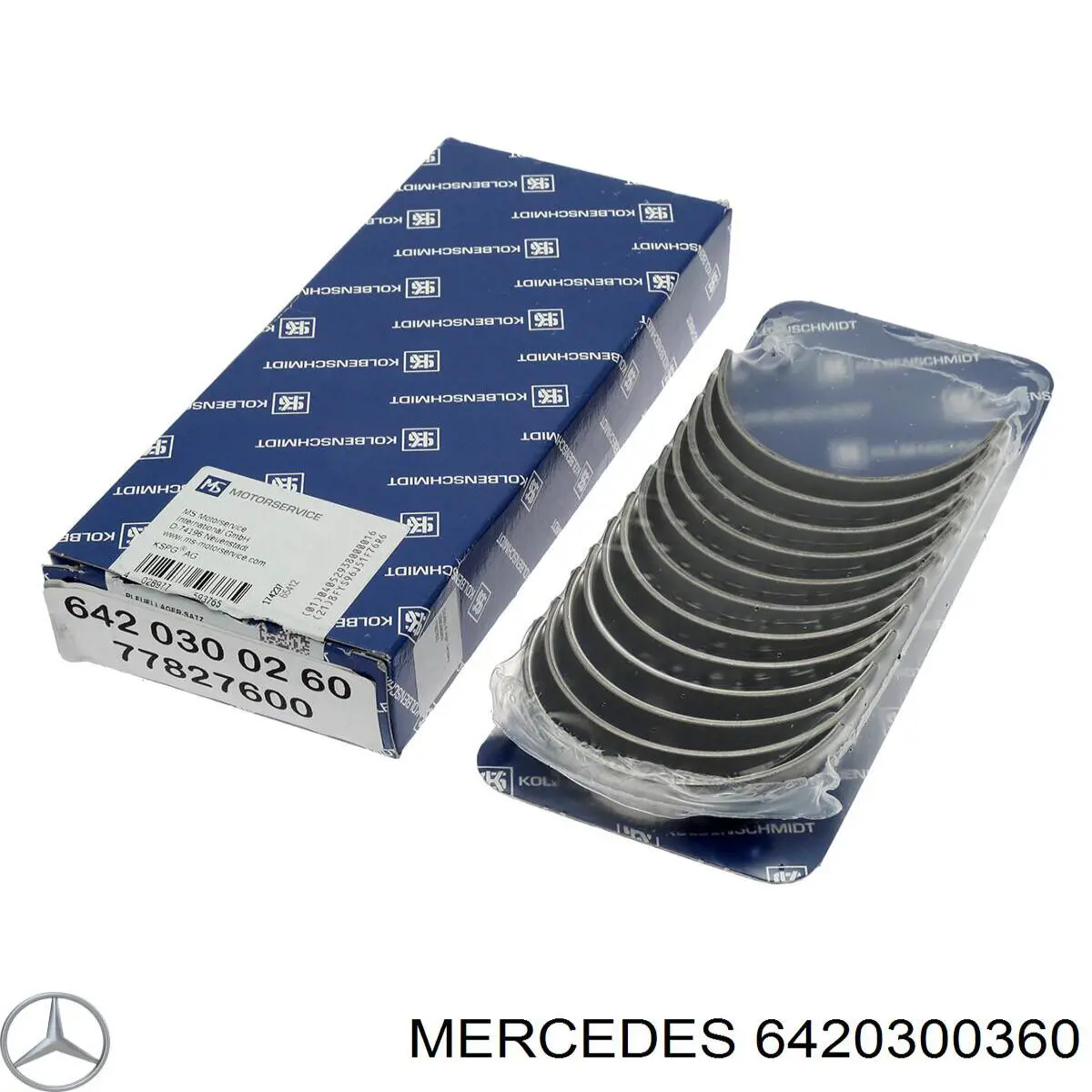 Шатунные вкладыши коленчатого вала Mercedes 6420300360 цена, от 128.94 USD