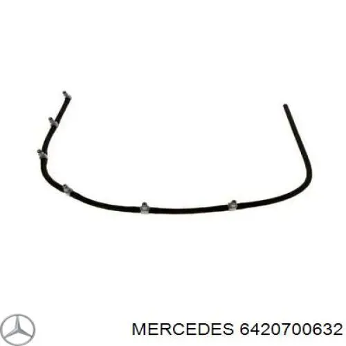 6420700632 Mercedes tubo de combustível, inverso desde os injetores