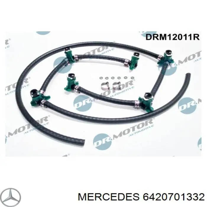 6420701332 Mercedes трубка топливная, обратная от форсунок
