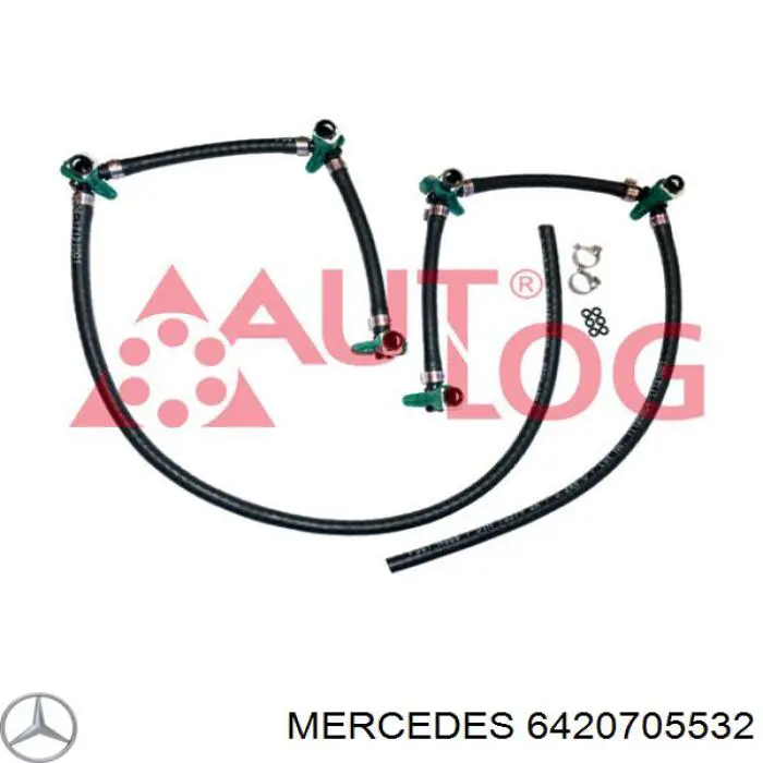 6420705532 Mercedes трубка топливная, обратная от форсунок