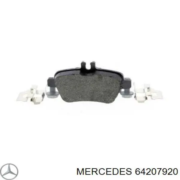 Задние тормозные колодки 64207920 Mercedes