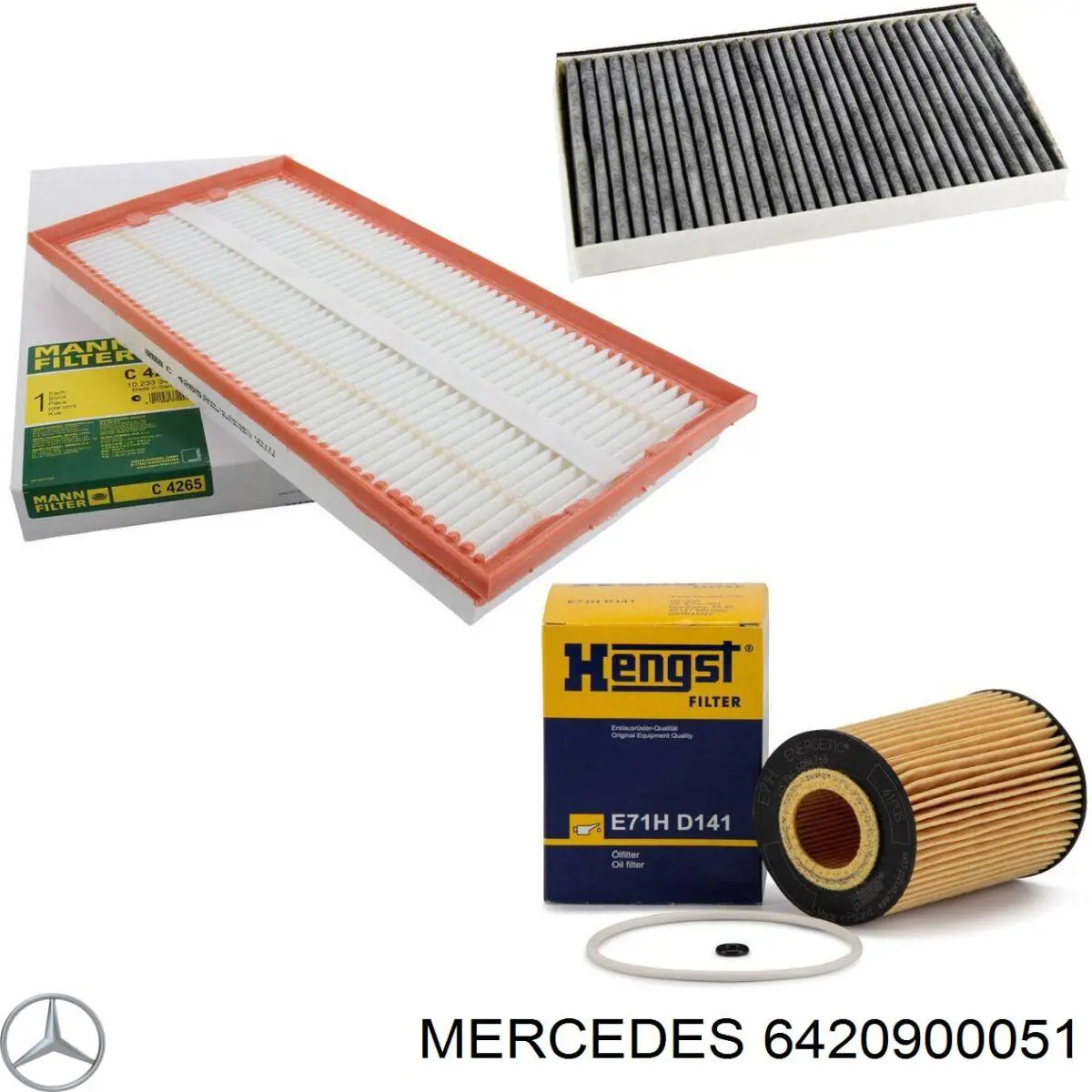 Купить 6420900051 Mercedes Автомобильный фильтр воздуха