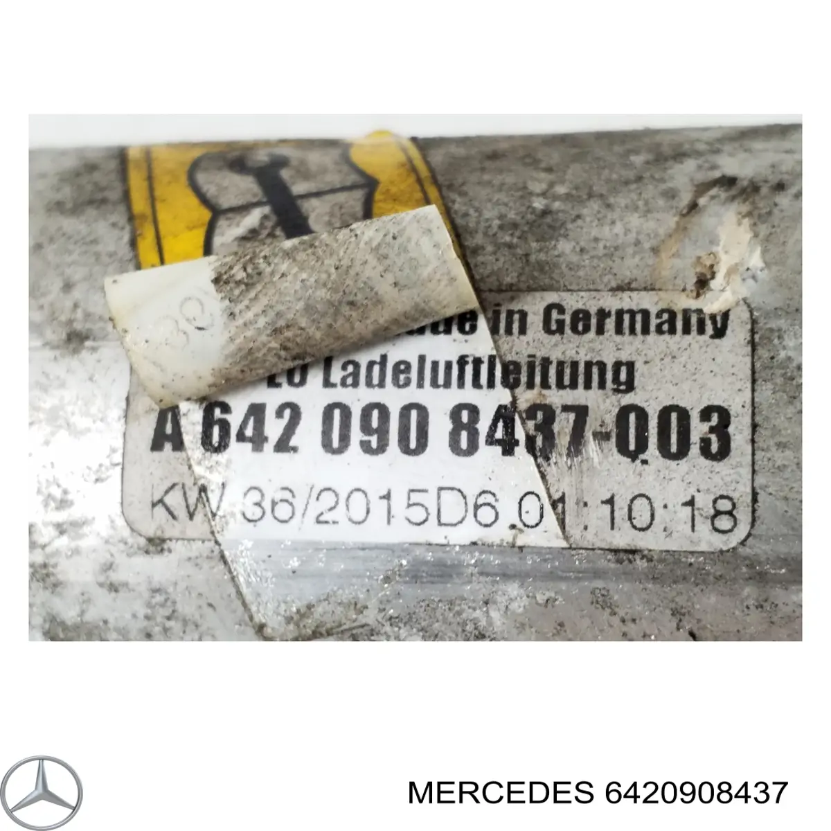 Патрубок воздушный, вход в турбину (наддув) Mercedes 6420908437 цена, от 11.15 USD