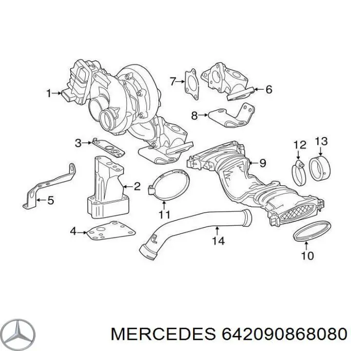 642090868080 Mercedes turbina