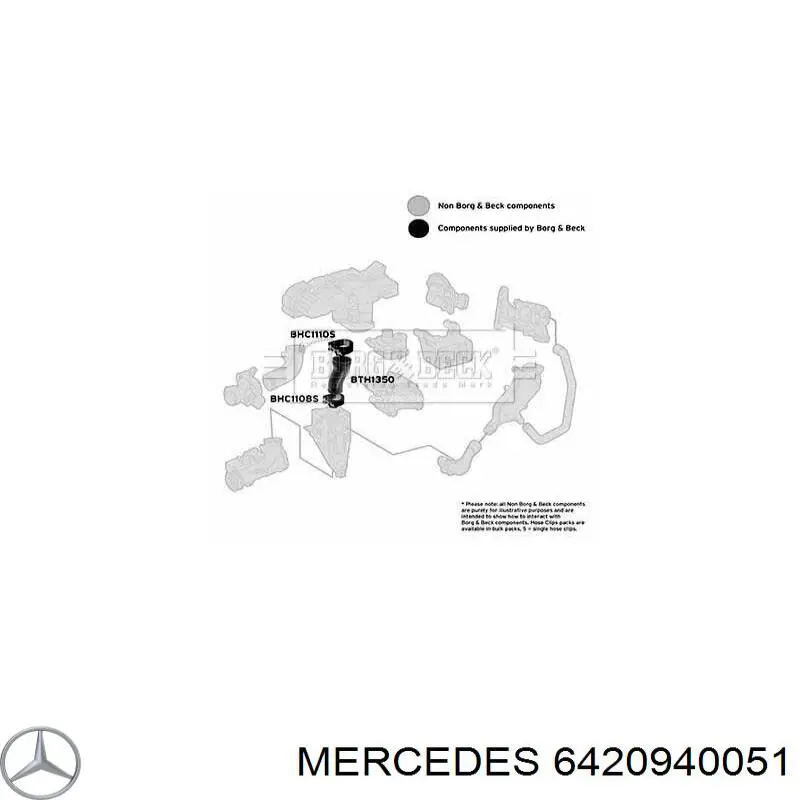 6420940051 Mercedes прокладка турбины, гибкая вставка