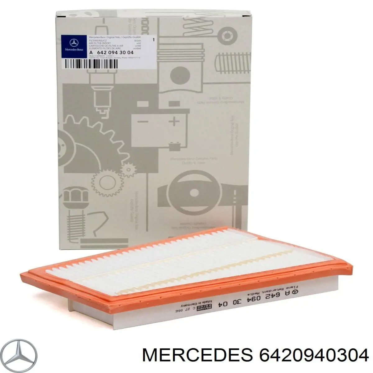 Фильтр воздушный Mercedes 6420940304
