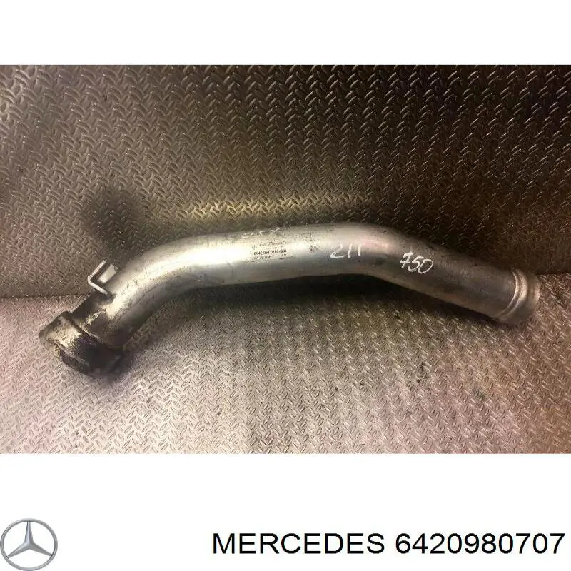 6420980707 Mercedes mangueira (cano derivado superior de intercooler)