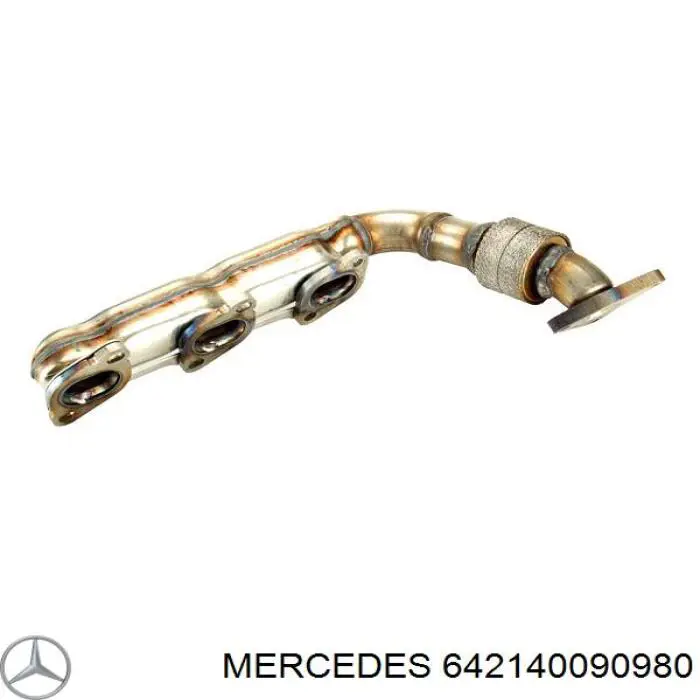642140090980 Mercedes коллектор выпускной левый