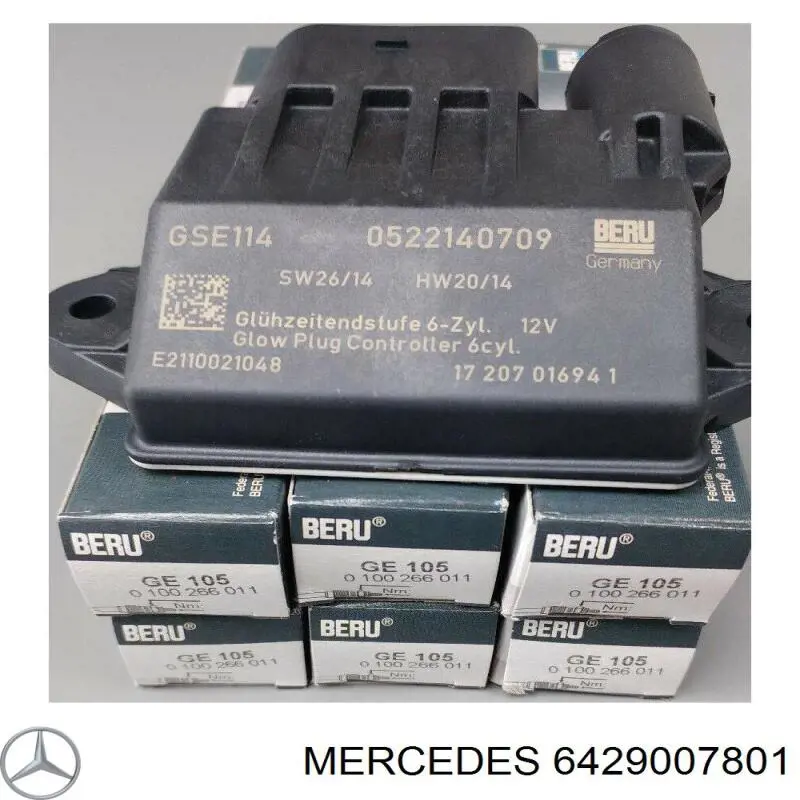 6429007801 MERCEDES Relé de los calentadores original y equivalente