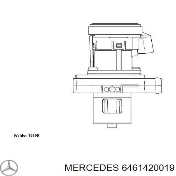 Клапан ЕГР 6461420019 Mercedes