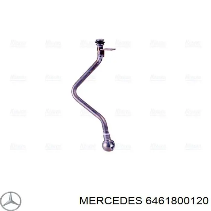 6461800120 Mercedes трубка (шланг подачи масла к турбине)