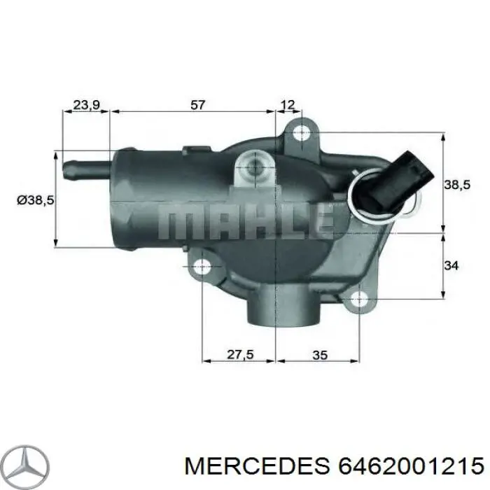 6462001215 Mercedes термостат