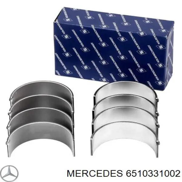 Купить 6510331002 Mercedes Вкладыши коленвала, коренные, комплект, стандарт (STD)