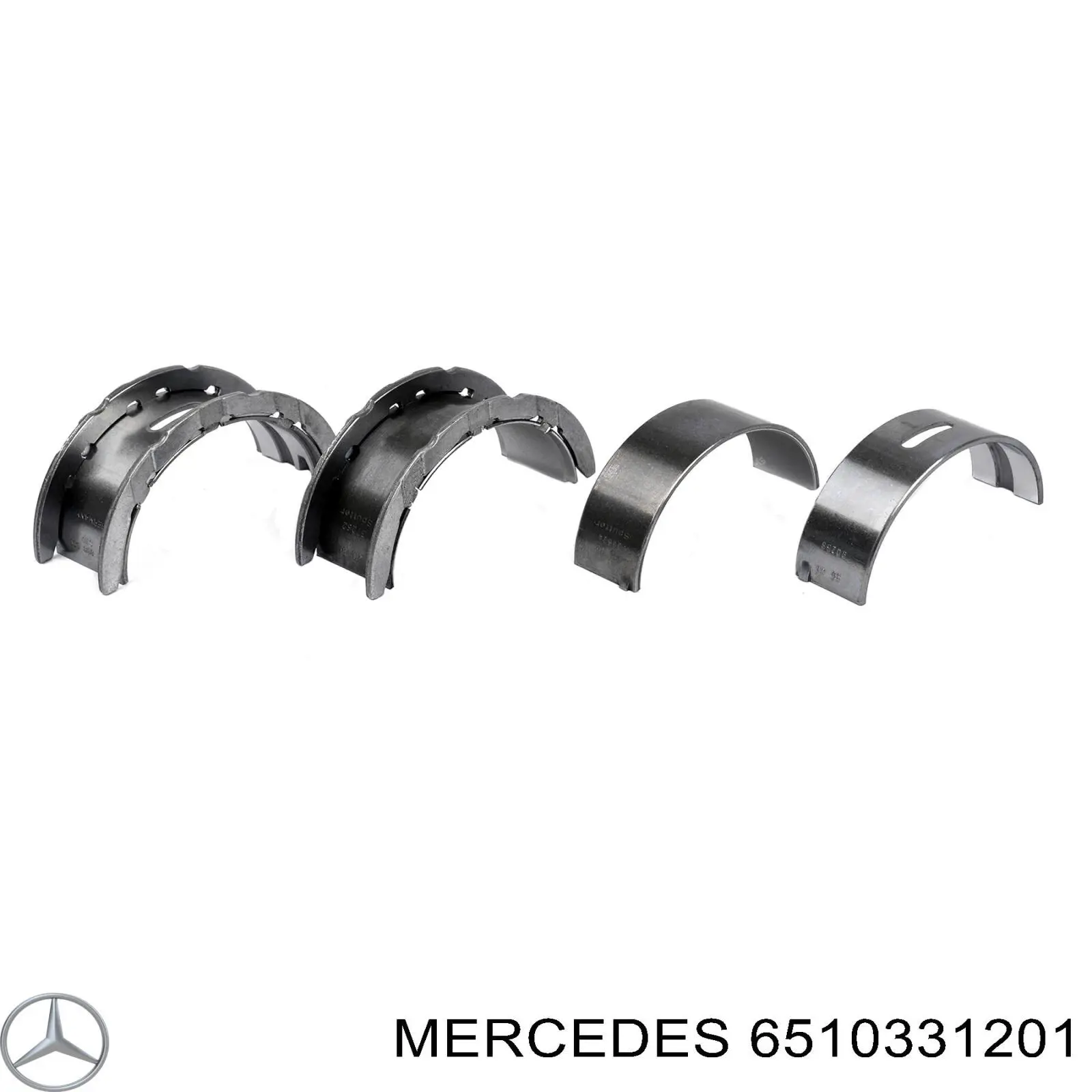 Вкладыши коленвала коренные, стандарт (STD) Mercedes 6510331201 цена, от 47.99 USD