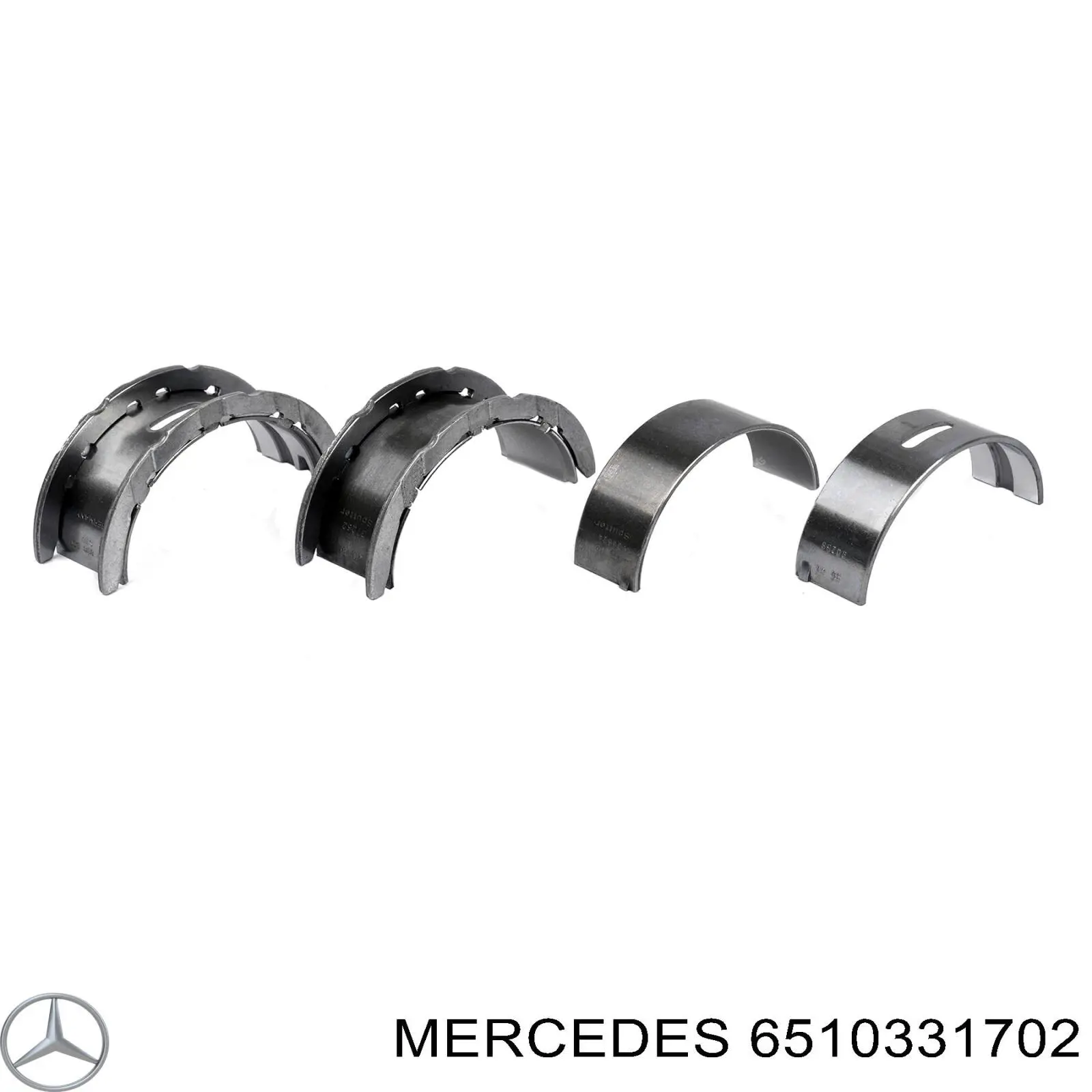 Купить 6510331702 Mercedes Вкладыши коленвала, коренные, комплект, стандарт (STD)
