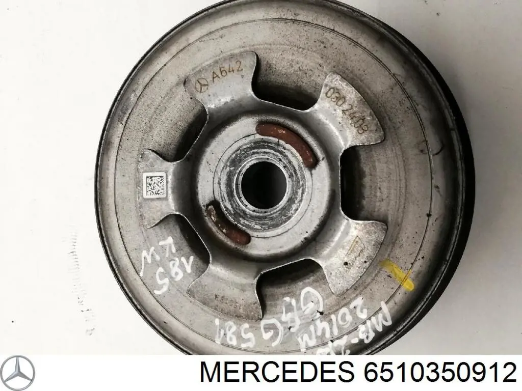 Демпфер коленвала Mercedes 6510350912