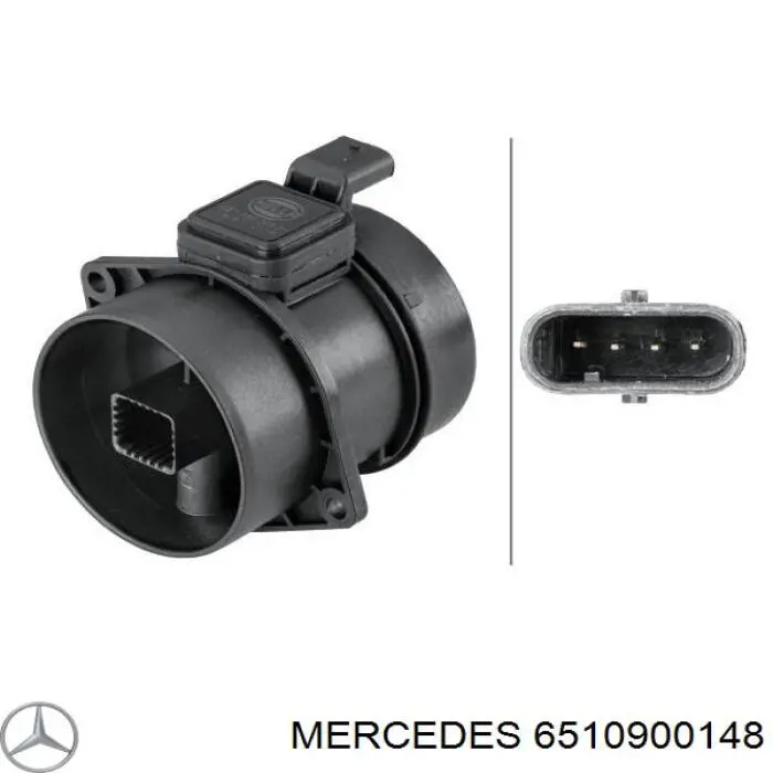 Датчик массового расхода воздуха Mercedes 6510900148 цена, от 56.43 USD