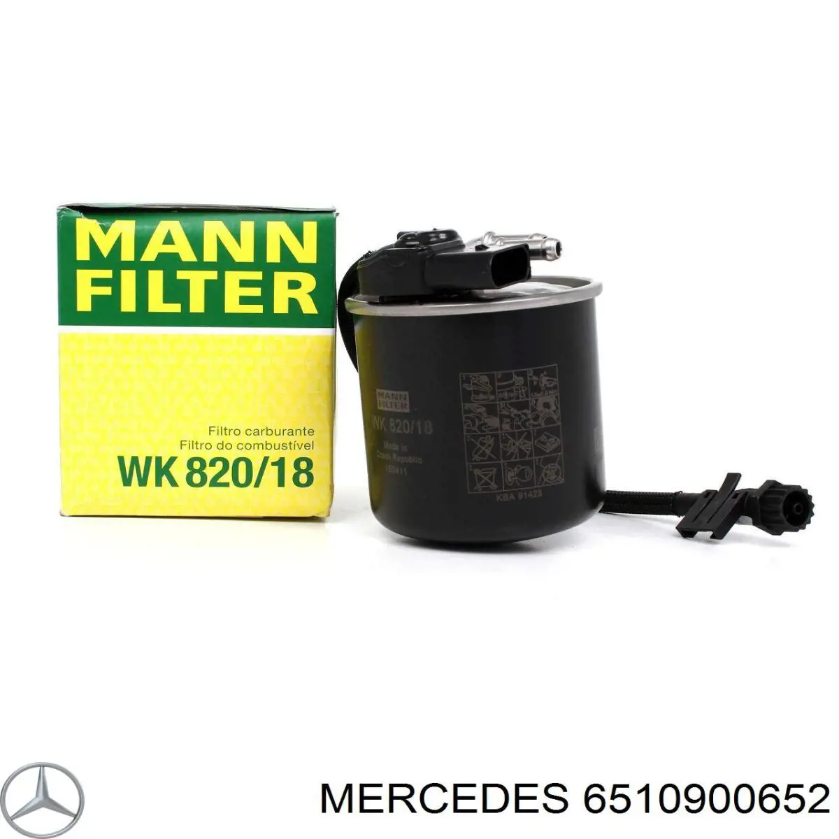 6510900652 Mercedes filtro de combustível