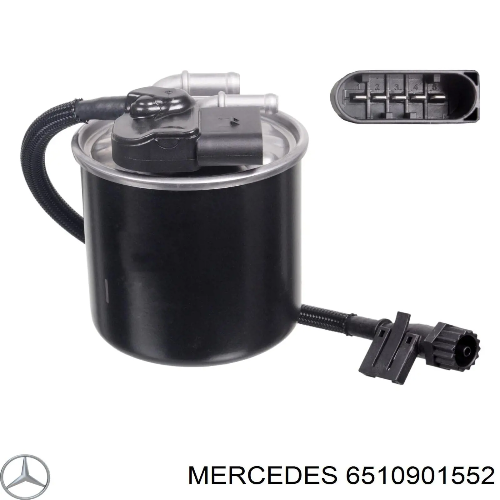 6510901552 Mercedes filtro de combustível