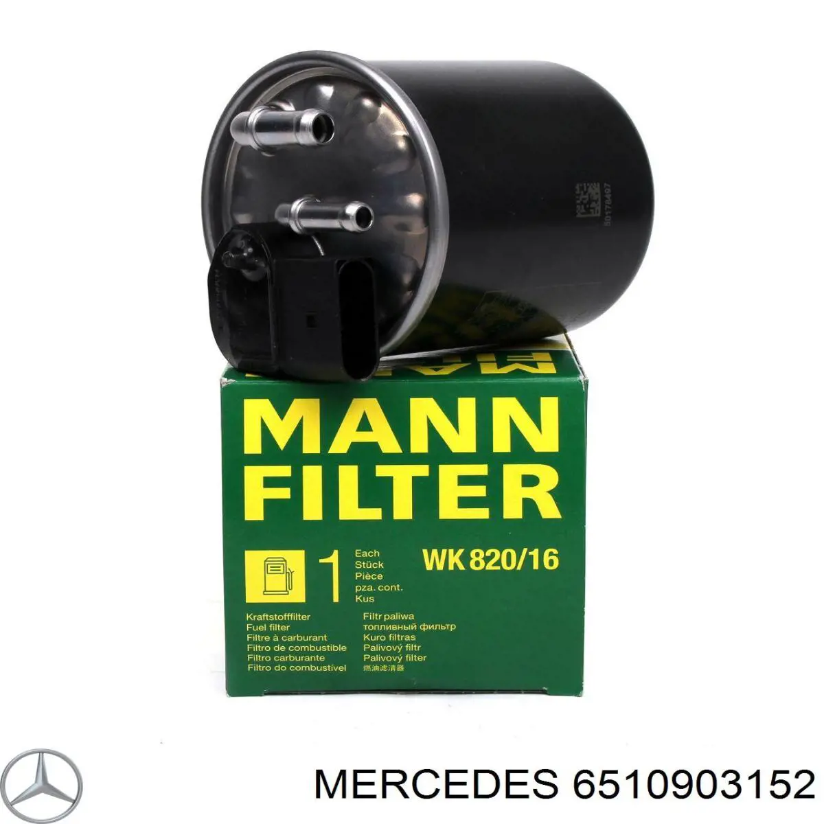 6510903152 Mercedes filtro de combustível