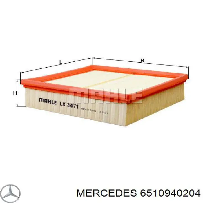 6510940204 Mercedes воздушный фильтр