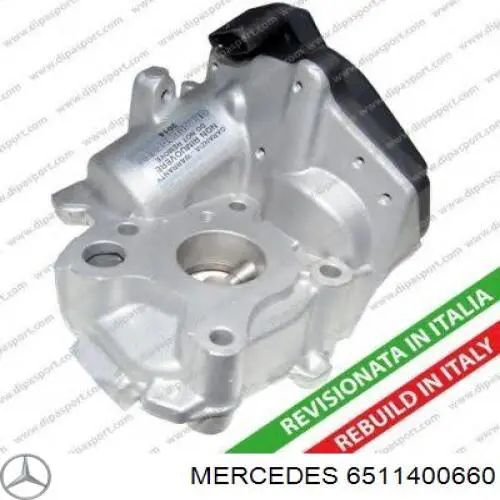 6511400660 Mercedes válvula egr de recirculação dos gases