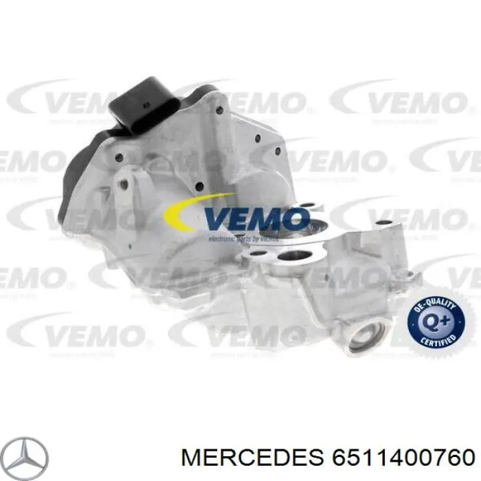 6511400760 Mercedes válvula egr de recirculação dos gases