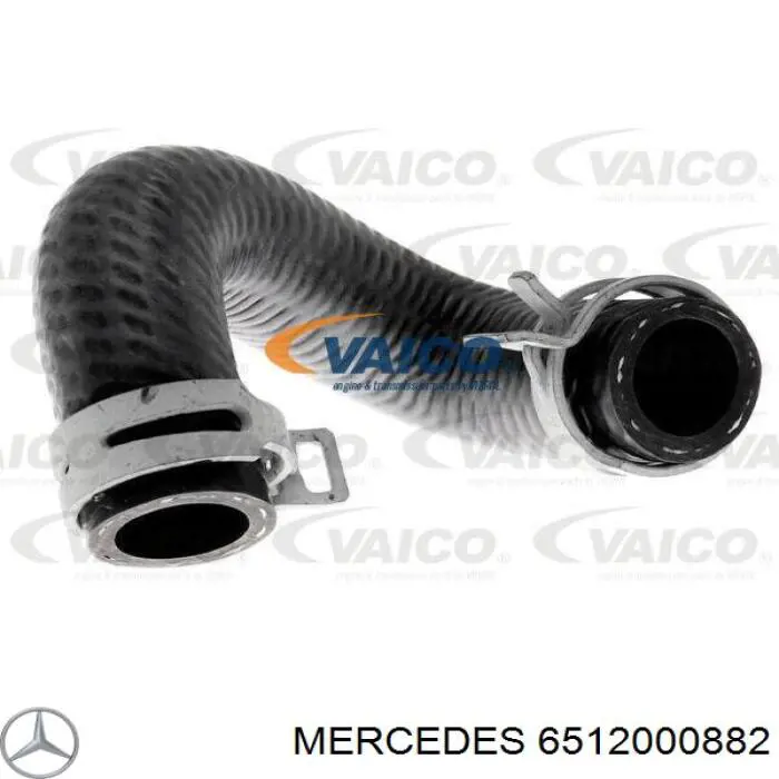 6512000882 Mercedes mangueira (cano derivado de radiador EGR, linha de combustível de retorno)