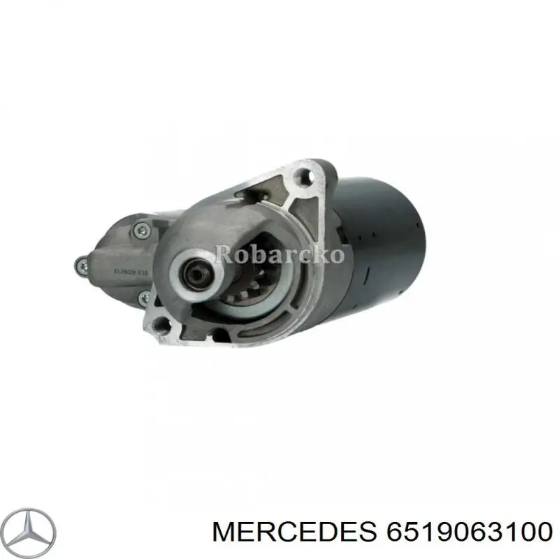 6519063100 Mercedes motor de arranco