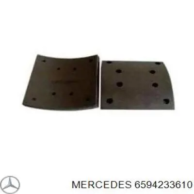 6594233610 Mercedes placa sobreposta do freio traseira (truck)