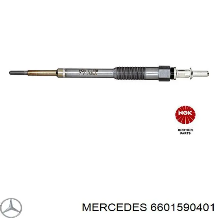 6601590401 Mercedes vela de incandescência