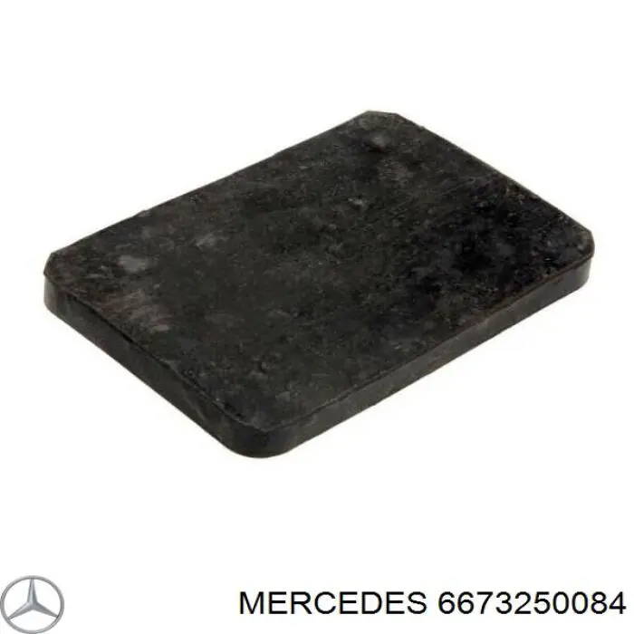 6673250084 Mercedes подушка рессоры межлистовая