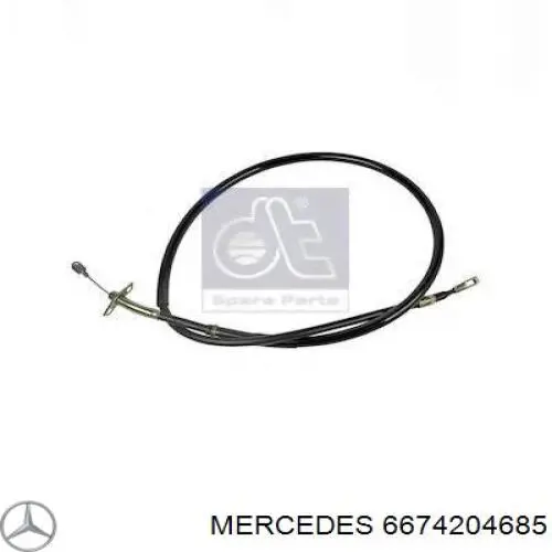 6674204685 Mercedes трос ручного тормоза задний левый