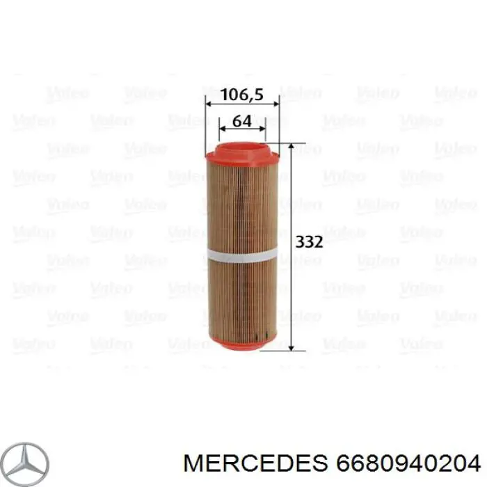 Воздушный фильтр 6680940204 Mercedes