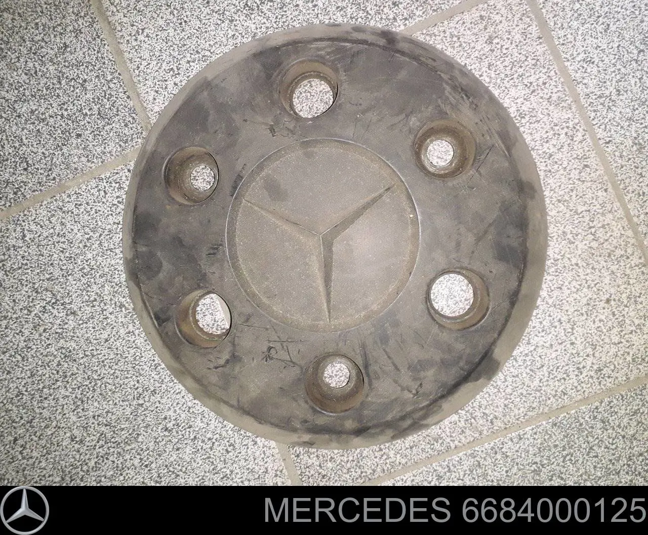 A6684000125 Mercedes coberta de disco de roda