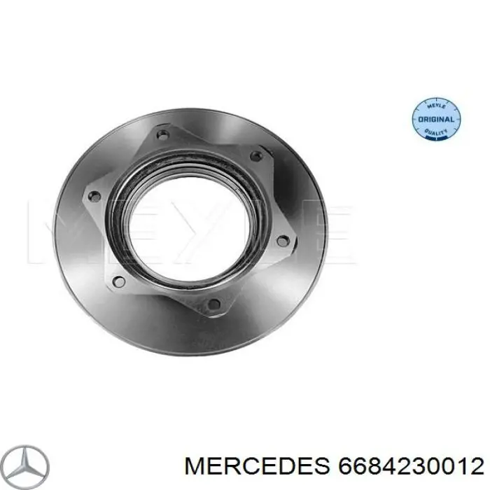 6684230012 Mercedes диск тормозной задний