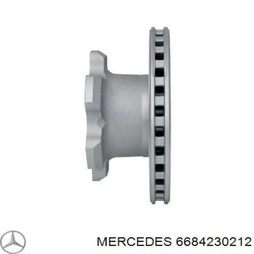 6684230212 Mercedes диск тормозной задний