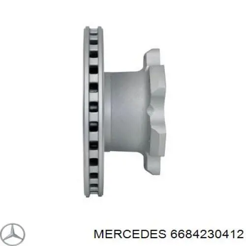 Тормозные диски 6684230412 Mercedes