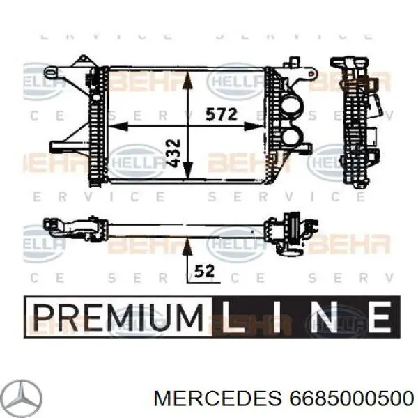 6685000500 Mercedes интеркулер